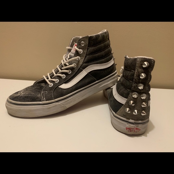 Vans Shoes - Vans Sk8-Hi Acid Wash with Silver Studs